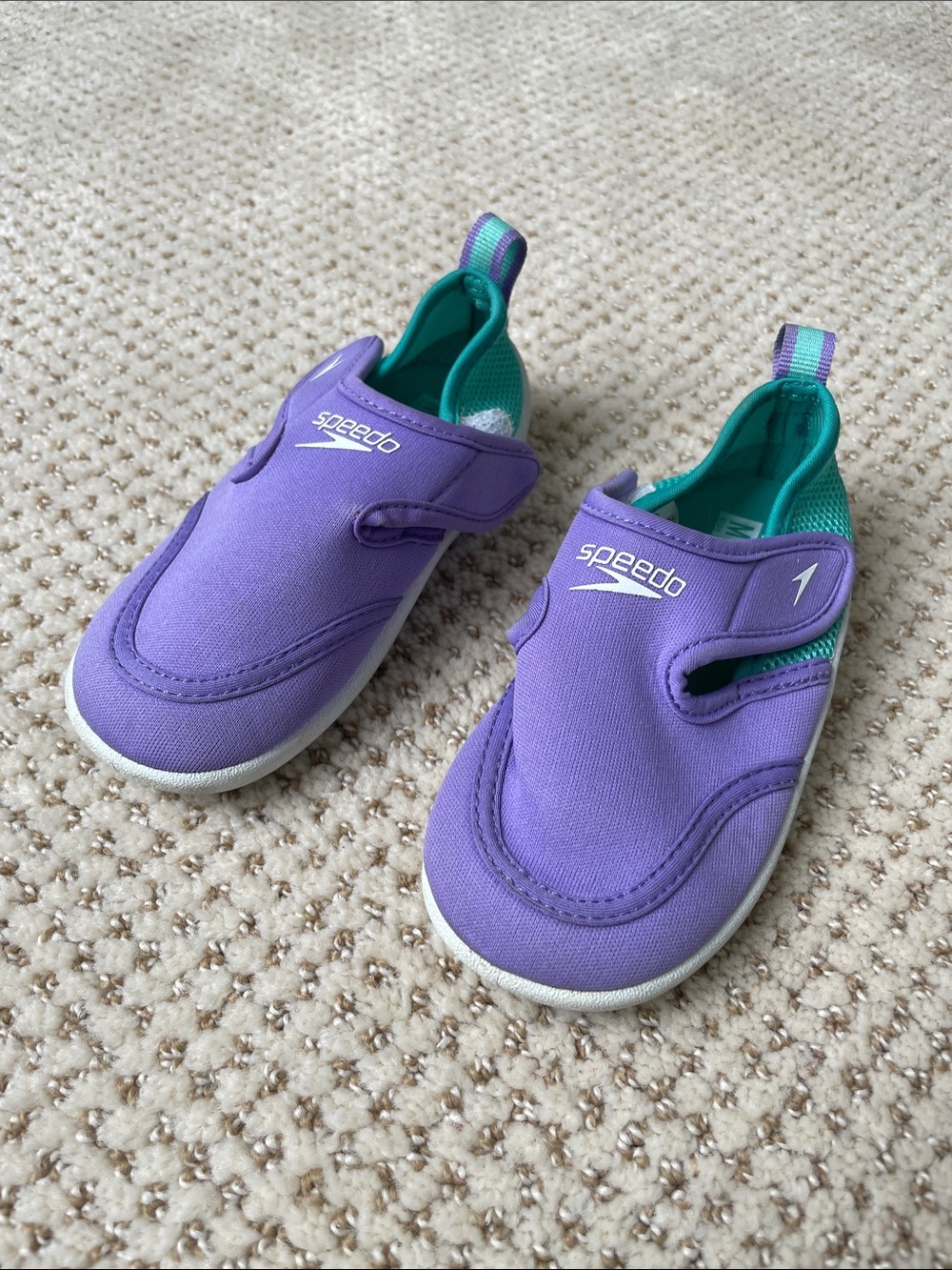 Speedo Kids Purple and Teal Water Shoes